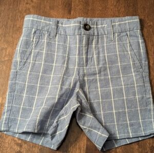 Janie and Jack Blue Plaid Toddler Shorts/ 2T